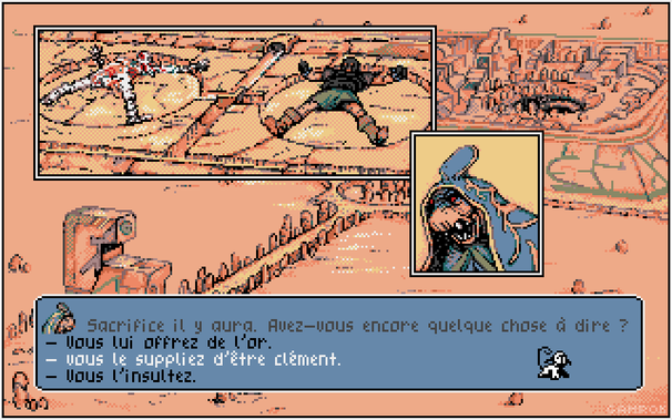 Screenshot of The Quest for the Time Bird / La Quête de l'Oiseau du Temps (1989, Infogrames)