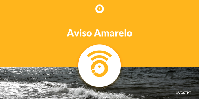 Aviso Amarelo devido a Agitação Marítima