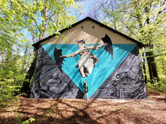 Artwork by Tom Duszynski & Maciej Kurys in Szczecin Zdroje, Poland