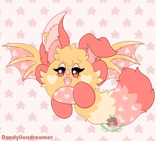 My bat oc pink lemonade redesigned to look like theyre from the kirby series!

they are a round orb with large pink bat ears, one ear is folded down, there is a heart earring in the ear, her hands and legs are pink, her eyes are pink, she has yellow bat wings with pink stitched insides patterned with hearts, her stomach is also patterned pin kwith hearts, her tail is a stripped, yellow, light yellow, light pink with hearts, and darker pink

she is jumping in the air happily with a toothy smile 

The Alt text is Done Now!

Extra Tags:
 #artistonbsky #artistsonbluesky #artshare #artsky #ocsk #ocart #promosky #promo #artmutuals #artmoots #moots #mutuals #artist #artwork #digitalart #digitaldrawing #digitalillustration #illustration #humanartist #humanmadeart #humanart #sfwart #sfw #smallartist #smallbusiness #queerartist #lgbtartist #clipstudiopaint #supportartists #noai #antiai