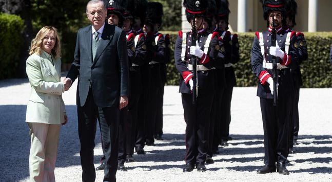 «Soddisfatta di accordi raggiunti tra Italia e Turchia». Il vertice con Erdogan a Villa Pamphili