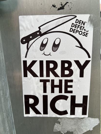 Sticker “Kirby the rich”