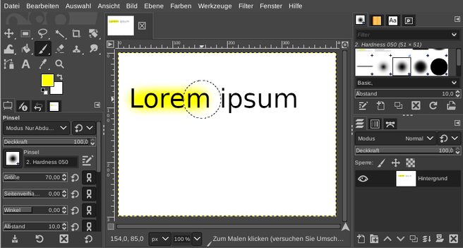 Screenshot GIMP
