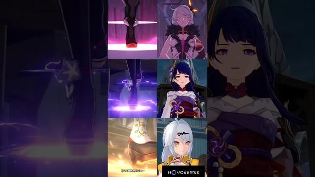 空の律者/雷電将軍/儀玄(イーシェン) 比較【崩壊3rd/原神/ゼンレスゾーンゼロ】 #shorts