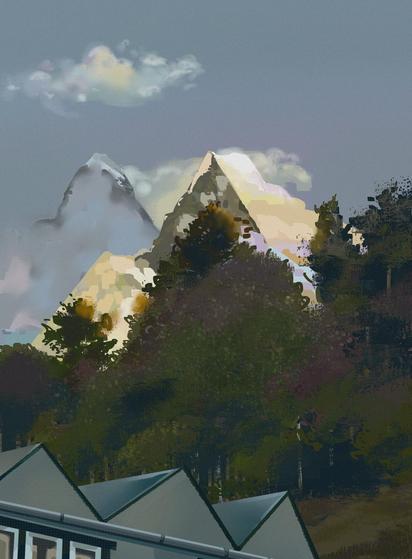 A morning time in the mountain.
