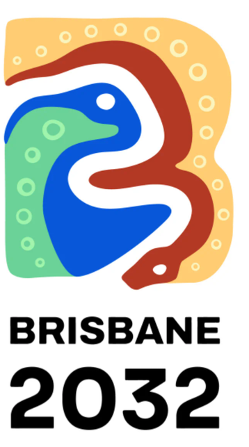 The negative space inside the 'B' represents the river while the animals conform to its curves. Ideally, the spotted area in the green and yellow areas which could represent the land would be decorated with some actual thought out patterns, perhaps some commissioned traditional indigenous artwork.