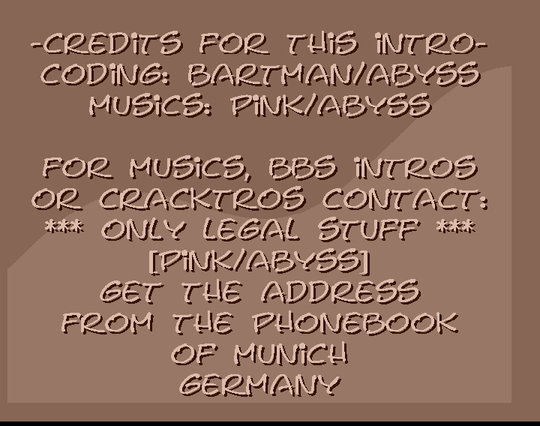 Screenshot of "Theme Park" - Crack: Pyrodex - Published by Electronic Arts on Commodore Amiga (1994)