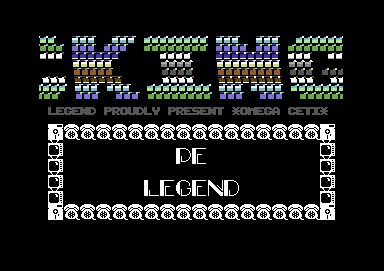 Screenshot of "Omega Ceti" - Crack: Legend - Published by Ian Moran on Commodore 64 (1987)