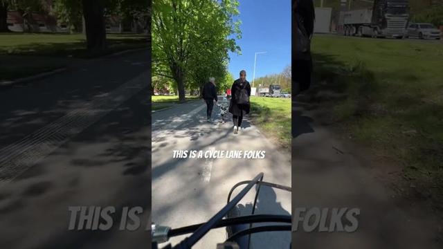 Why pedestrians don’t respect cycle lane?
