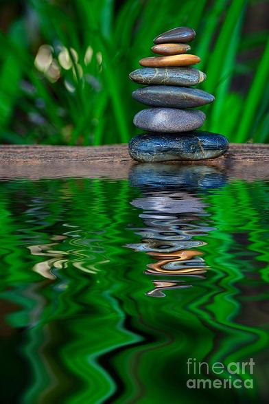 ** ACHIEVED 2ND PLACE IN FAA CONTEST - "CREATIVE ZEN Members Only LOGO SEPTEMBER" September 2016

My photograph / image of stacked stones or rocks of varying colors and textures, using the simplicity and intuition of zen. The zen stones are reflecting on a pond together with the reflections of the plants in the garden behind. Captured in my front garden in Sydney.
By Kaye Menner.


THE FINE ART AMERICA LOGO WILL NOT APPEAR ON PURCHASED PRINTS OR PRODUCTS.