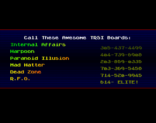 Screenshot of "Black Crypt" - Crack: Tristar & Red Sector Inc. (TRSi) - Published by Electronic Arts on Commodore Amiga (1992)