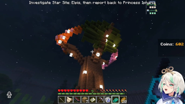 Ceci noticing a big tree