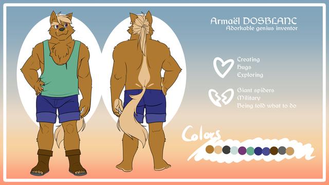 Refsheet of my fursona