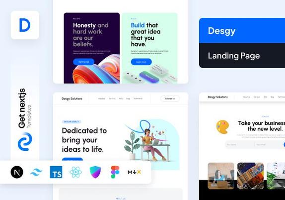 Desgy Nextjs Free Landing Page Template