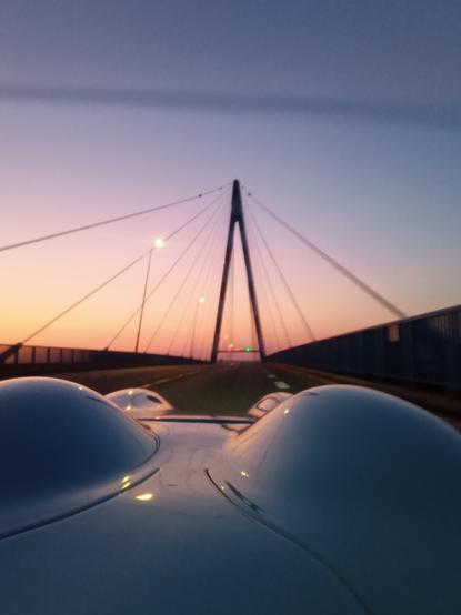 Le pont de st Nazaire vue du velo