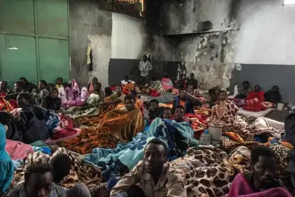 Horrible Libya detention center