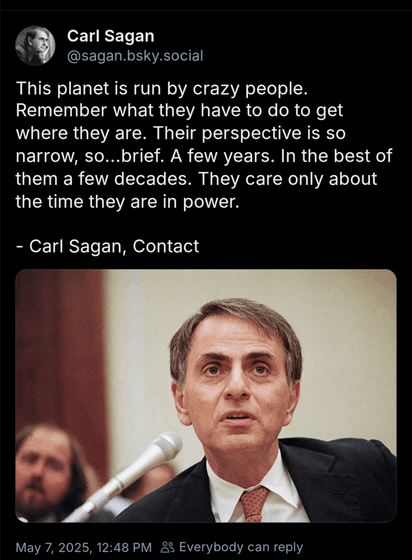 This planet is run by crazy people