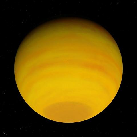 A computer-generated representation of the HD 4313 b exoplanet.
