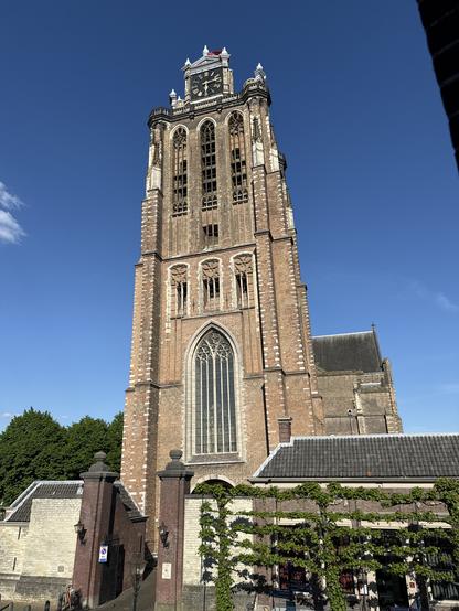 De toren van de grote kerk van Dordrecht