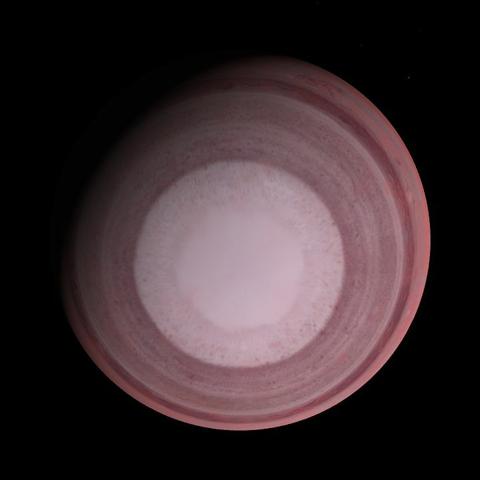 A computer-generated representation of the Kepler-281 d exoplanet.