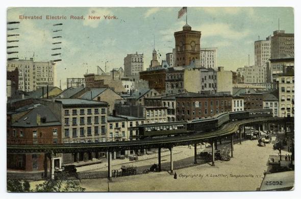 Elevated electric road, New York