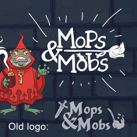 A comparison of the old logo and the new one - with a broom and a rat in the "O"