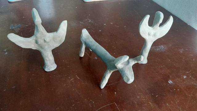 Clay figures for mothers day