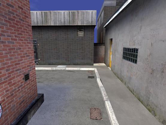 Couple of screens from the demo level for my most recent urban-themed retro texture set. If you want to make some exteri