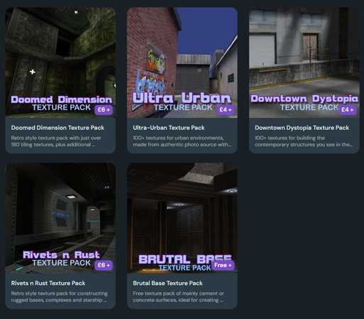 All my texture packs are now also available on my ko-fi page if you're more into that than itch for whatever reason. htt