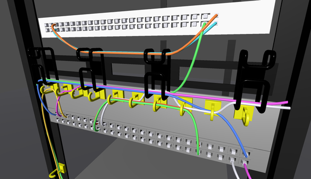 Cable management progress! New cable hook design that meant I had to re-think the spline construction, since it couldn't