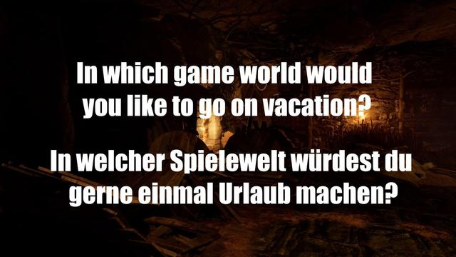 In which game world would you like to go on vacation? ⚒️🦉🦇 In welcher Spielewelt würdest du gerne einmal Urlaub machen