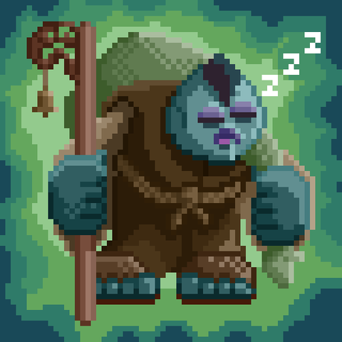 Some original pixel art! I wasn't really planning anything at first. It was just some squiggles and circles. By the end 
