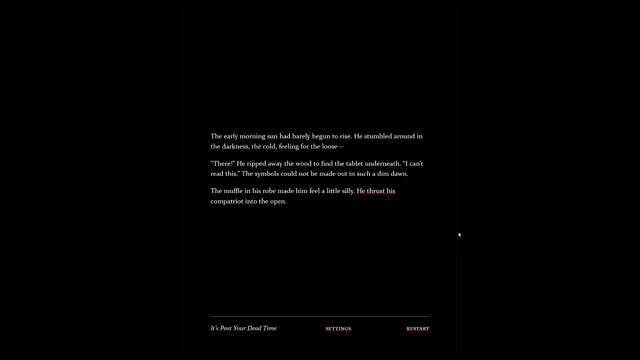 More updates! This time I've cleaned up the opening paragraphs, with some flashy looking features for controlling more t
