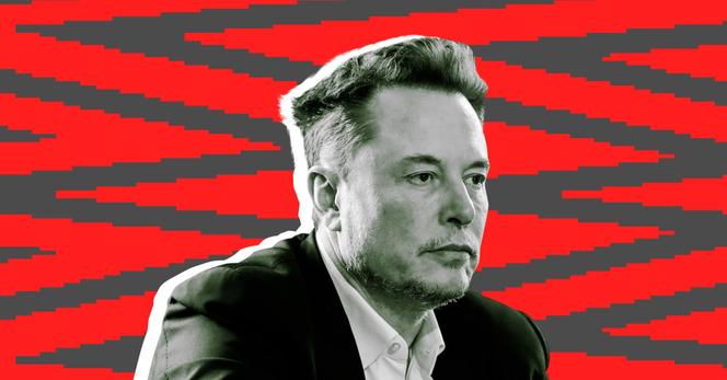 Photo collage of Elon Musk.