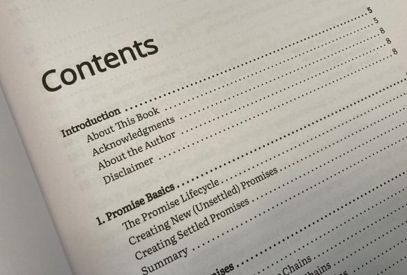 table of contents