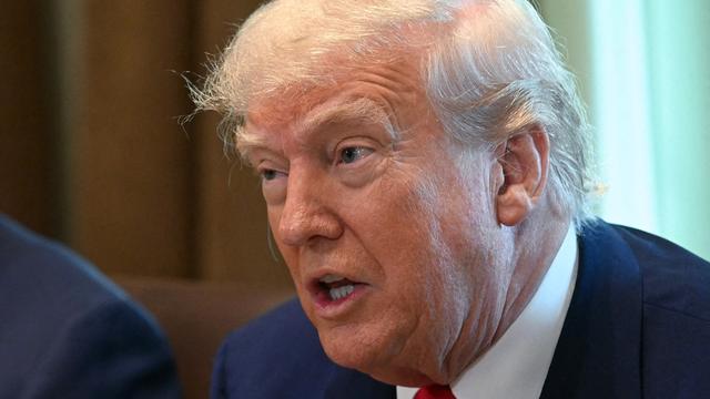 President Donald Trump speaks during a meeting with his Cabinet in the White House on April 30, 2025. (Photo by Jim WATSON / AFP) (Photo by JIM WATSON/AFP via Getty Images)