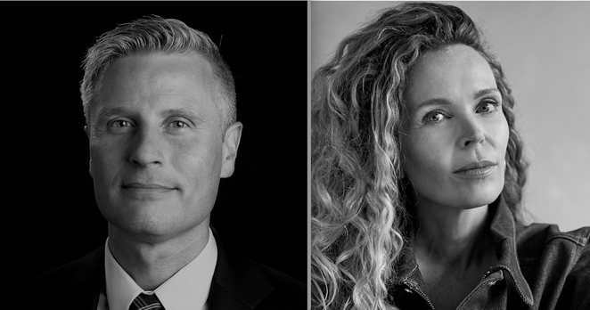 Claes de Vreese en Roxane van Iperen - nieuwe en oude voorzitter Raad van Advies