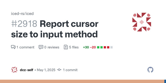 This is a follow-up to https://discourse.iced.rs/t/better-input-method-suport-on-wayland/973 .
The input method may place a popup with suggestions on the screen. For this, it needs to know the area...
