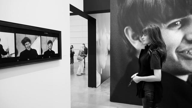 Opening night at the Gagosian's "Rearview Mirror" exhibit featuring Paul McCartney's prints.