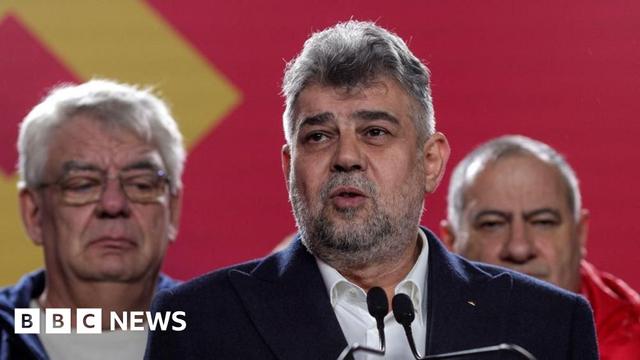 Marcel Ciolacu celebrates election victory on 1 December 2024