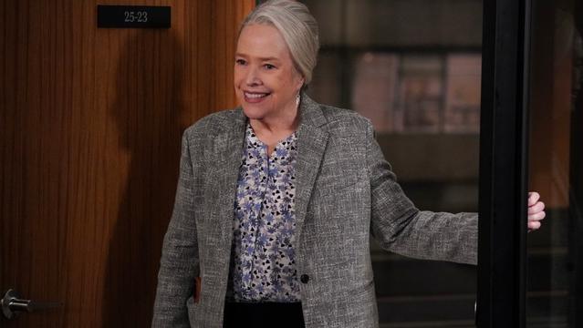 “Game Day” – Olympia hires an outside party to select jurors rather than using Shae, putting the case at risk, on MATLOCK, Thursday, March 6 (9:01-10:00 PM, ET/PT) on the CBS Television Network, and streaming on Paramount+ (live and on demand for Paramount+ with SHOWTIME subscribers, or on demand for Paramount+ Essential subscribers the day after the episode airs)*. Pictured (L-R): Kathy Bates as “Madeline Matlock”. Photo: Michael Yarish/CBS ©2024 CBS Broadcasting, Inc. All Rights Reserved. “Game Day” – Olympia hires an outside party to select jurors rather than using Shae, putting the case at risk, on MATLOCK, Thursday, March 6 (9:01-10:00 PM, ET/PT) on the CBS Television Network, and streaming on Paramount+ (live and on demand for Paramount+ with SHOWTIME subscribers, or on demand for Paramount+ Essential subscribers the day after the episode airs)*. Pictured (L-R): Kathy Bates as “Madeline Matlock”. Photo: Michael Yarish/CBS ©2024 CBS Broadcasting, Inc. All Rights Reserved.