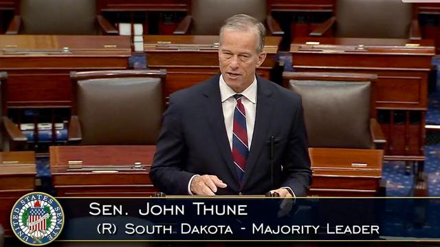 Senate Majority Leader John Thune (U.S. Senate video capture)
