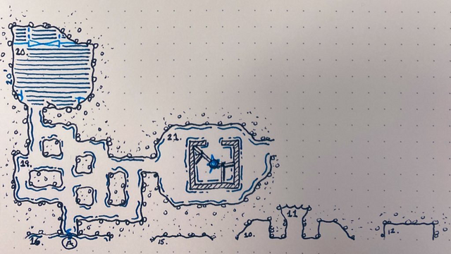 Rooms 19 to 21 of my #dungeon23