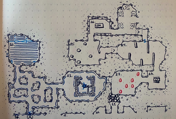 Rooms 19 to 27 of my #dungeon23