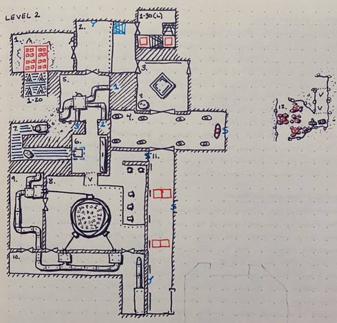Level 2, Rooms 1 to 12