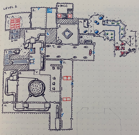 Level 2, Rooms 1 to 15