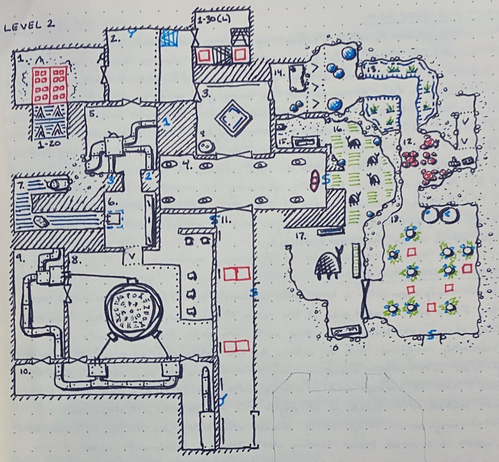Level 2, Rooms 1 to 18