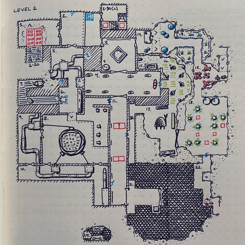 Level 2, Rooms 1 to 22