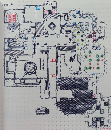 Level 2, Rooms 1 to 23