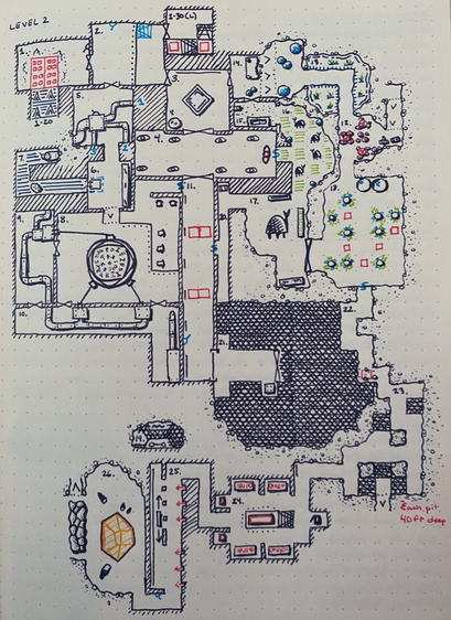 Level 2, rooms 1 to 26